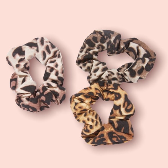 nOir Ombre Leopard Scrunchies - Picture 1 of 5
